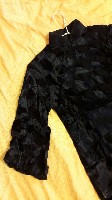 黑色壓絨式旗袍藏品圖，第2張