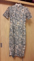 蕾絲刺繡印花旗袍藏品圖，第1張