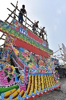 大林蒲鳳林宮五朝祈安清醮之勇宏企業中壇首牌樓搭建藏品圖，第1張