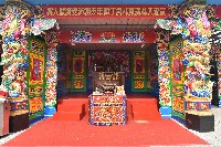 大林蒲鳳林宮五朝祈安清醮搭設完成天壇之近景藏品圖，第1張