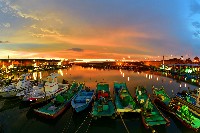 鳳鼻頭漁港晚霞藏品圖，第1張