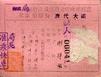 臺灣省政府交通處鐵路管理局派發─謝掙強國民大會代表長期乘車證-1藏品圖，第1張