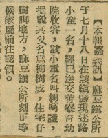 謝掙強任嘉義市長期間市政相關剪報集藏品圖，第179張