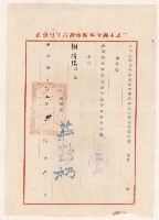 謝掙強三青團臺灣青年服務社新營分社臨時理事會理事之聘書藏品圖，第1張