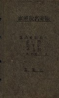 高雄州鳳山郡鳥松庄夢裡、崎子脚、十九灣家屋稅名寄帳
（一冊之內第一號）藏品圖，第2張