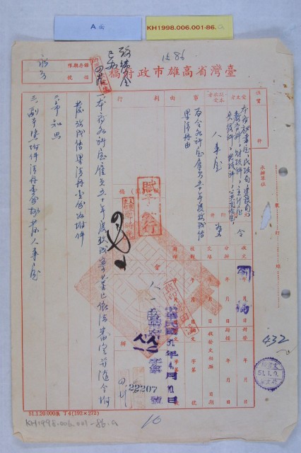 各科室雇員五十年度考成案的圖片