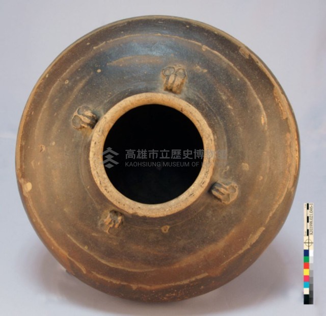 醬釉四繫陶罐藏品圖，第3張
