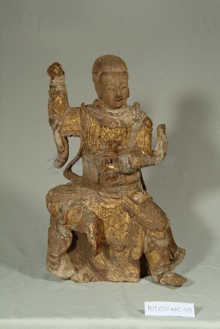 玄天上帝木雕神像藏品圖，第1張