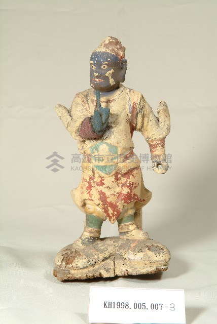 礦物彩法主聖君木雕神像、副將木雕神像二位藏品圖，第4張
