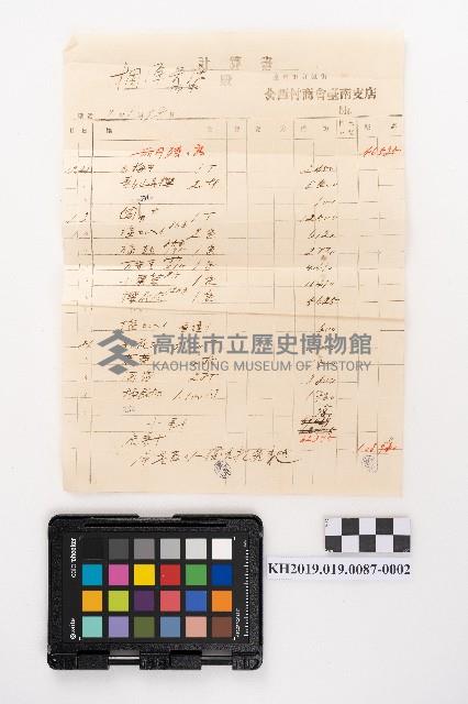 食料品計算明細書藏品圖，第3張
