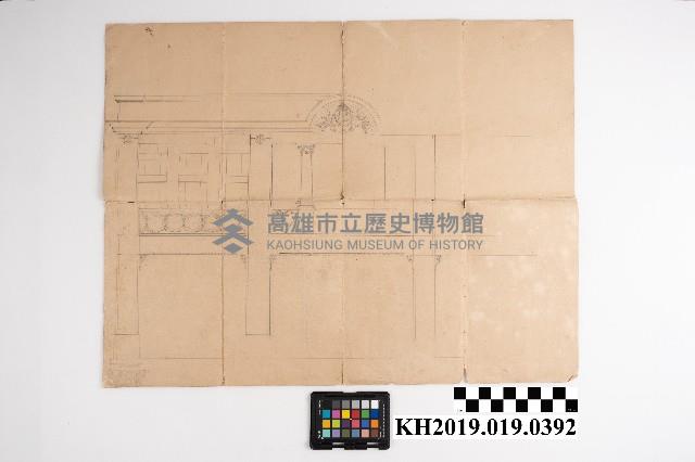 旗山稇源商號建築設計圖藏品圖，第1張