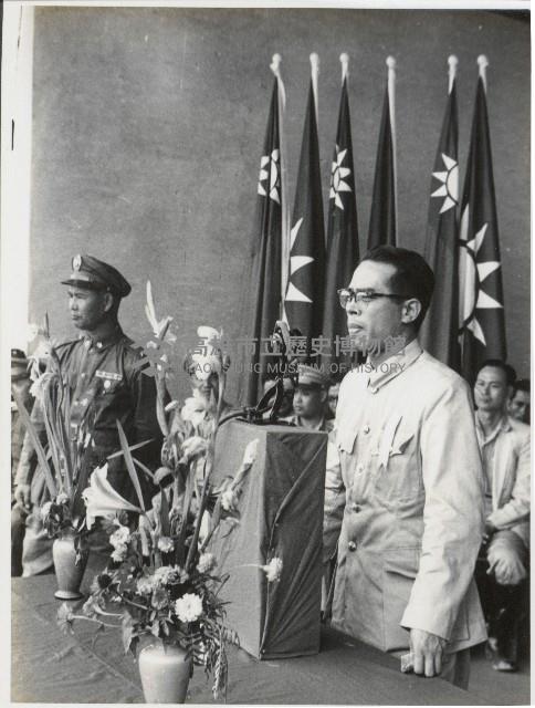 謝掙強參加台南師營區步兵第一團第二期補充兵開訓典禮藏品圖，第1張