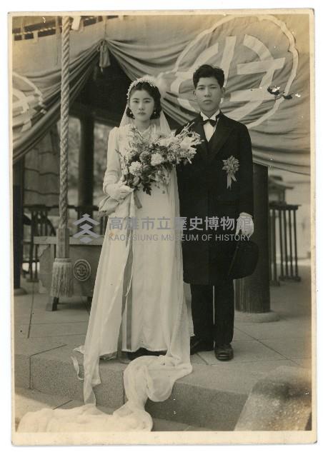 六龜神社天滿宮前新人合影藏品圖，第1張