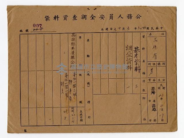 登錄號:KH2006.021.0013藏品圖，第2張