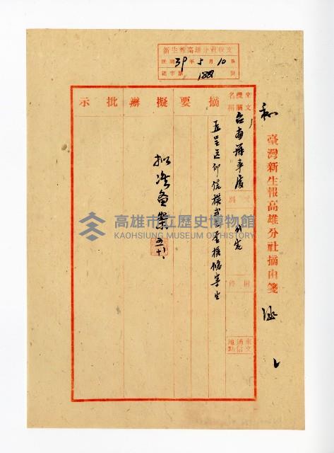 登錄號:KH2003.008.0382藏品圖，第299張