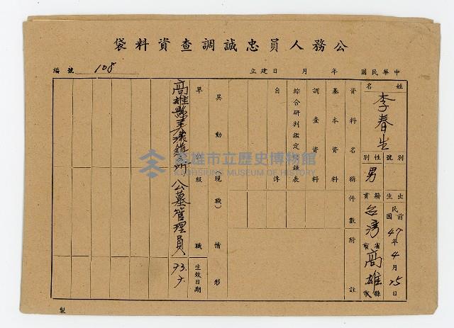 登錄號:KH2006.021.0013藏品圖，第182張