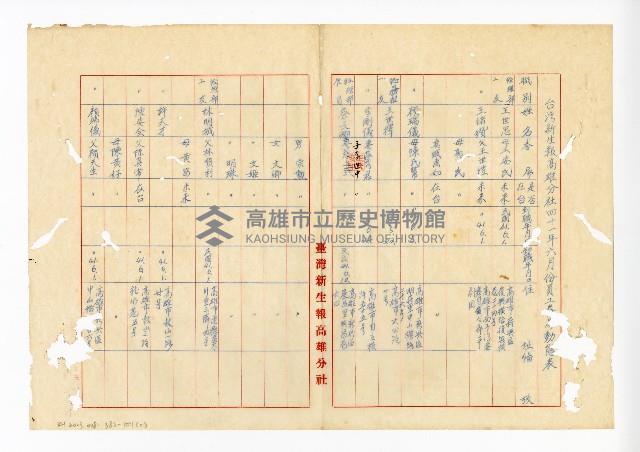 登錄號:KH2003.008.0382藏品圖，第253張