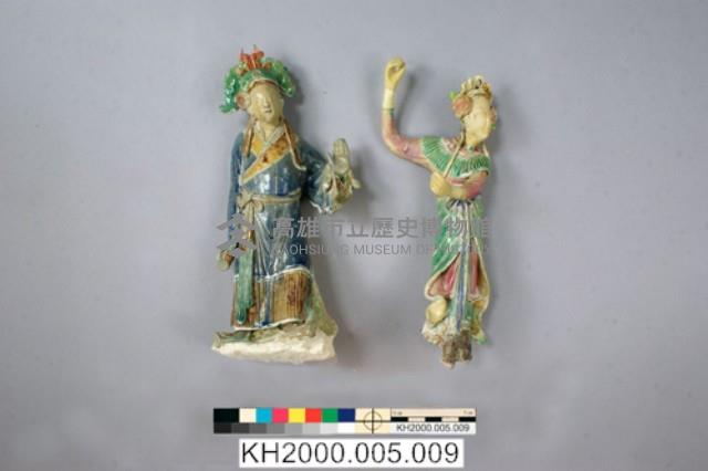 交趾陶男女戲劇人物立像（張君瑞與鶯鶯）藏品圖，第3張