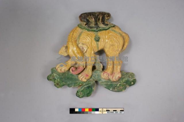 交趾陶馱象壁塑藏品圖，第3張