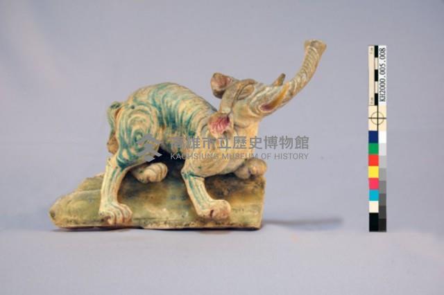 交趾陶虎、象塑像藏品圖，第1張