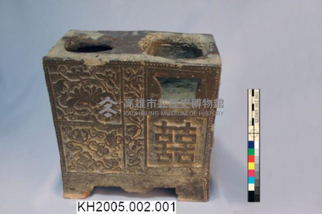 素燒紅陶櫥櫃（陶質茶擔）藏品圖，第1張