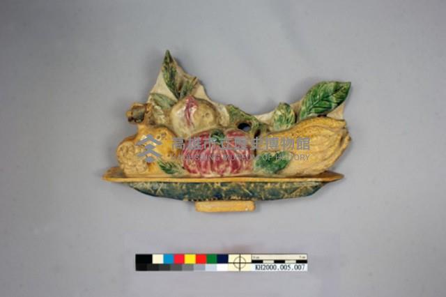 交趾陶馱象壁塑藏品圖，第1張