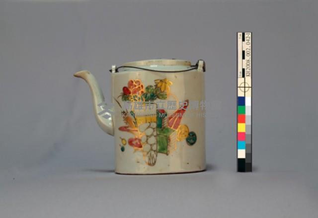 描金博古紋茶具組藏品圖，第10張