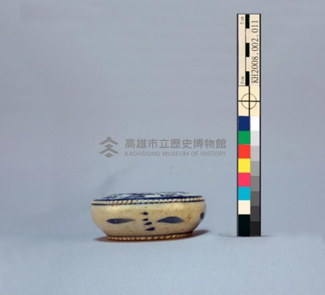 簡筆花草紋青花水盂藏品圖，第4張