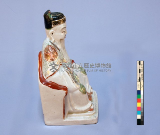 瓷質加彩土地公神像藏品圖，第4張