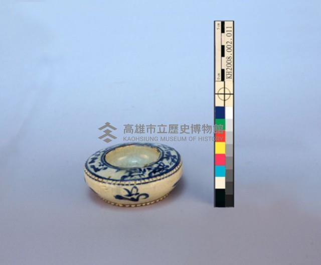 簡筆花草紋青花水盂藏品圖，第7張