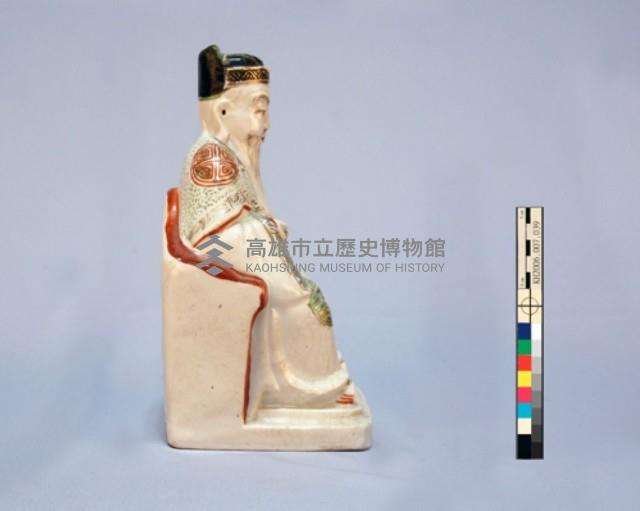 瓷質加彩土地公神像藏品圖，第7張