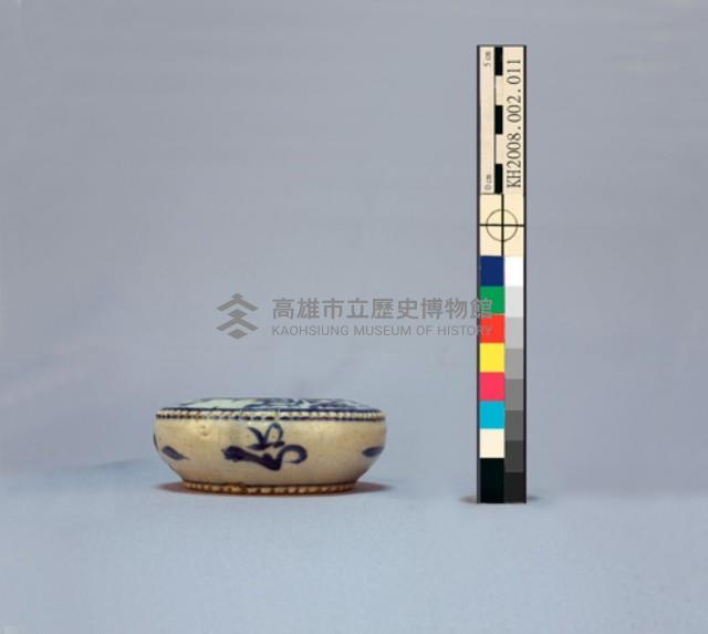 簡筆花草紋青花水盂藏品圖，第3張