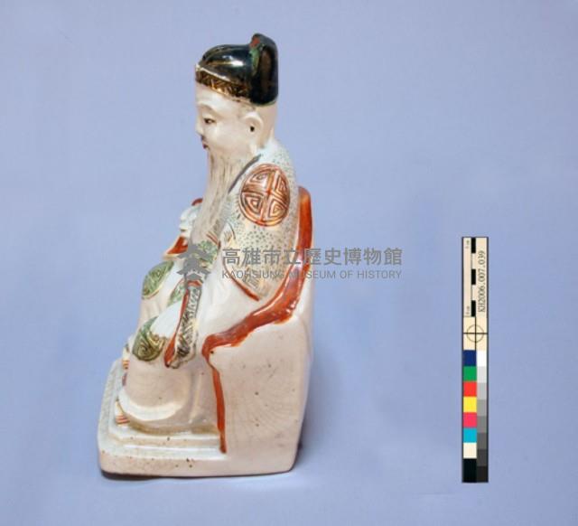 瓷質加彩土地公神像藏品圖，第6張