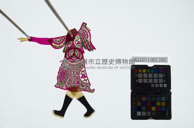 皮影戲簽桿立身偶-將軍（偶身）藏品圖，第1張