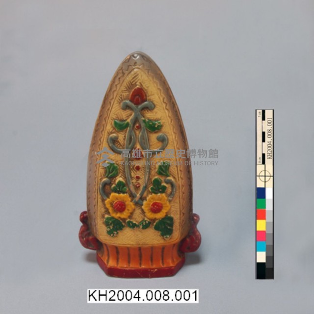 彩繪花卉紋壁掛式雙耳尖底瓶藏品圖，第1張