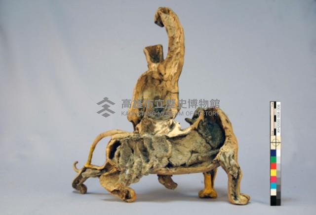 交趾陶呂洞賓騎豹塑像藏品圖，第4張