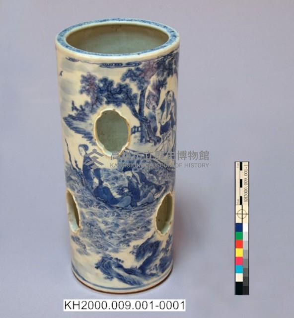 -1：八仙紋青花鏤帽筒一對、-2：八仙紋青花鏤帽筒一對藏品圖，第7張