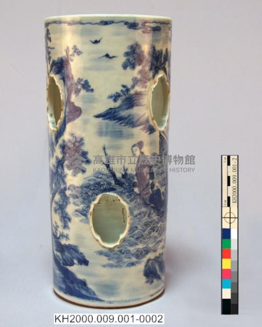 -1：八仙紋青花鏤帽筒一對、-2：八仙紋青花鏤帽筒一對藏品圖，第13張