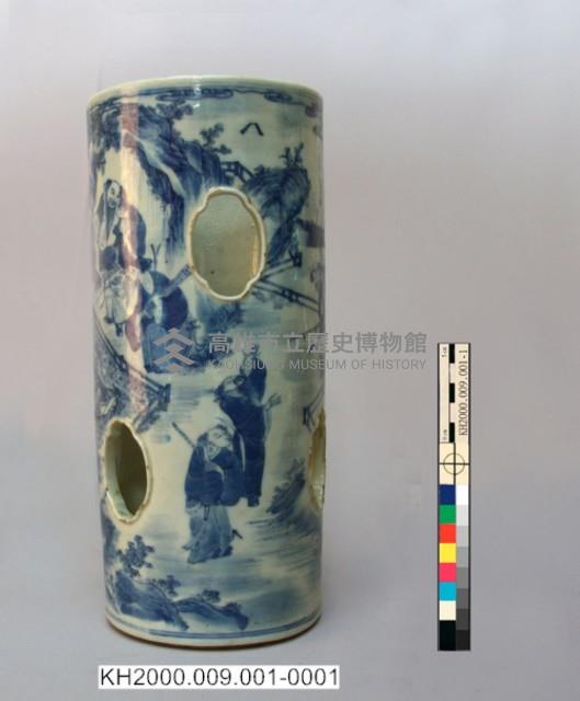 -1：八仙紋青花鏤帽筒一對、-2：八仙紋青花鏤帽筒一對藏品圖，第3張