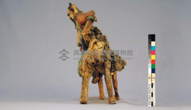 交趾陶漢鍾離騎獅塑像藏品圖，第2張