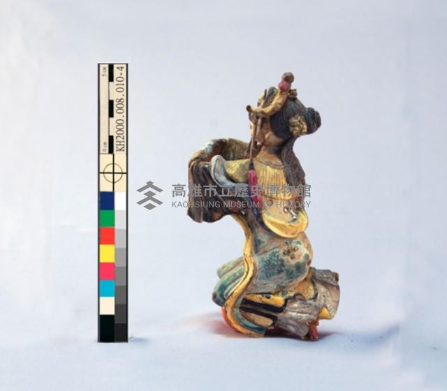 「甘露寺招親」交趾陶人物像（-1：吳國太、-2：喬國老、-3：劉備、-4：孫尚香）藏品圖，第10張