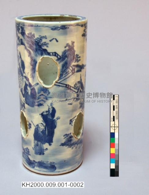 -1：八仙紋青花鏤帽筒一對、-2：八仙紋青花鏤帽筒一對藏品圖，第16張