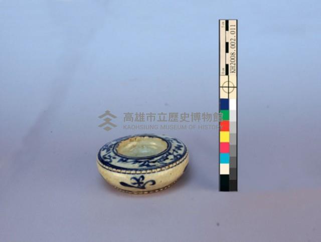 簡筆花草紋青花水盂藏品圖，第6張