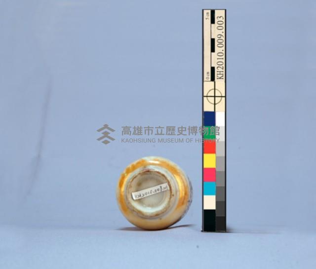 囍字花卉鬥雞紋彩瓷杯藏品圖，第6張