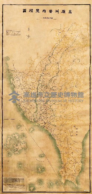 1930年代高雄州管內里程圖藏品圖，第1張
