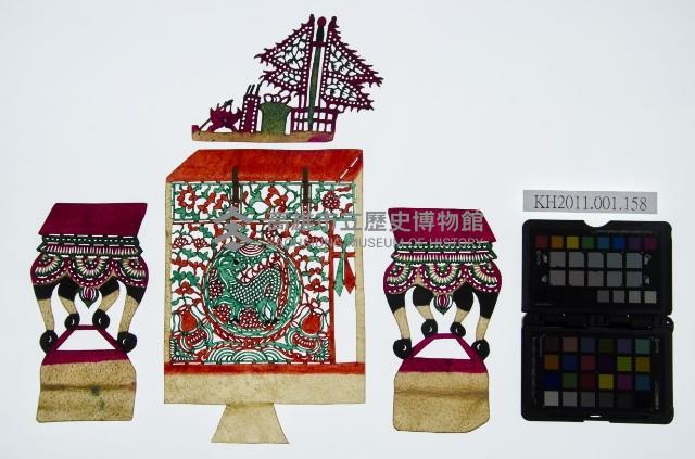 皮影戲道具偶-一桌二椅藏品圖，第1張