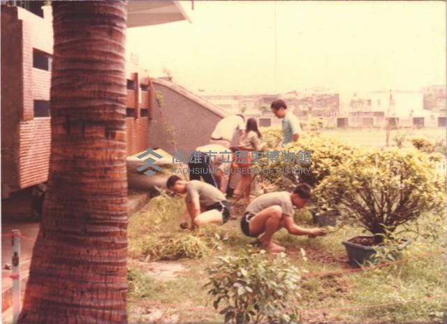 阿兵哥協助種植花草藏品圖，第1張