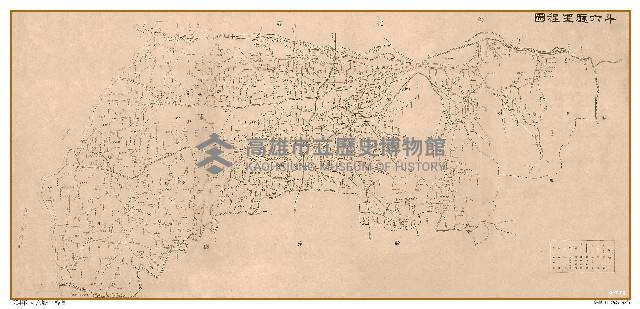 1904年斗六廳里程圖藏品圖，第1張