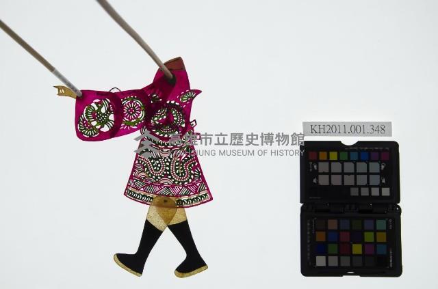 皮影戲簽桿立身偶-王爺（偶身）藏品圖，第1張