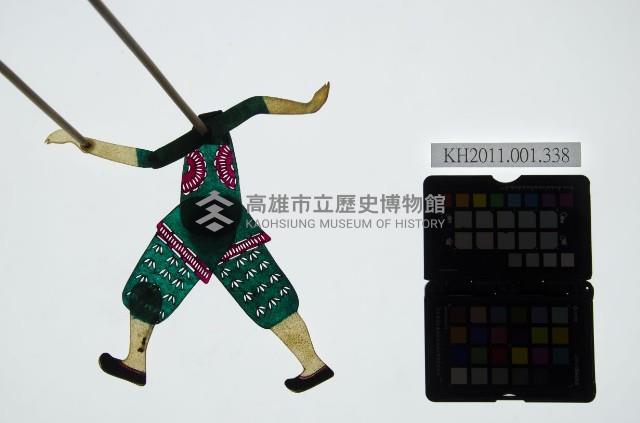 皮影戲簽桿立身偶-道童（偶身）藏品圖，第1張